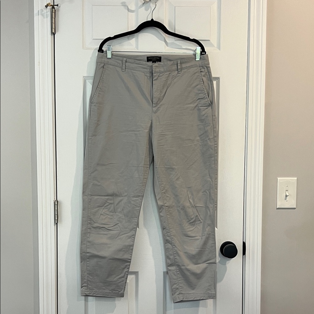 Banana Republic Light Gray Chinos
